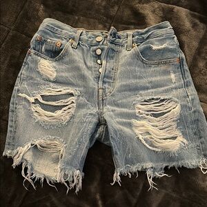 Levi's Light Blue Denim Shorts